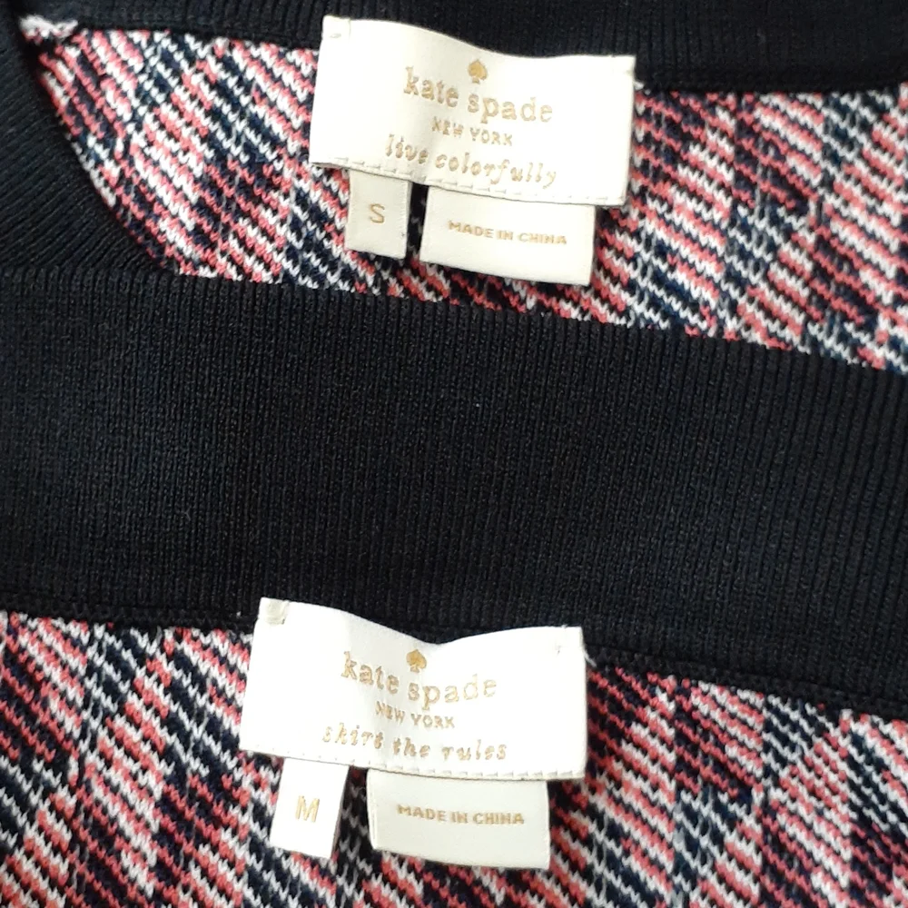 Kate Spade black blue orange and white blouse and matching skirt - Picture 8 of 9